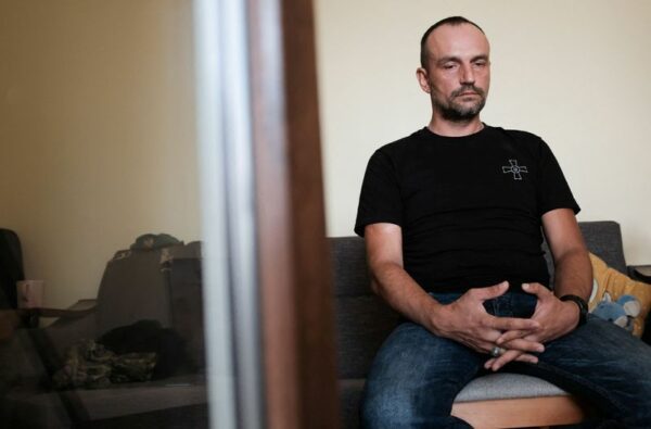 Ukrainian soldier, home on leave, reflects on horrors of war - photo licensed by shore news network.