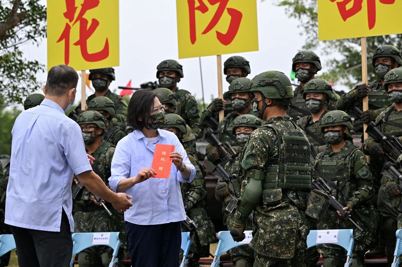 China drills improved Taiwan's combat abilities, President Tsai says