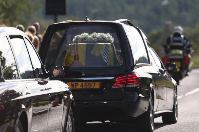 Queen Elizabeth's coffin leaves Balmoral Castle