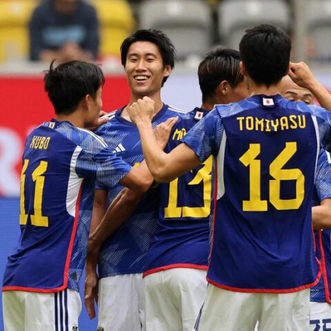 Soccer-kamada and mitoma strike as japan breeze past united states - photo licensed by shore news network.