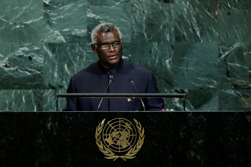 Solomons 'unfairly targeted' since recognizing China, its president tells U.N