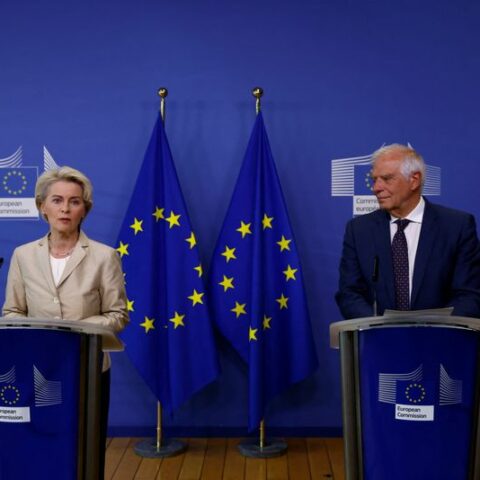 Fresh eu sanctions will "make kremlin pay" for escalating in ukraine -von der leyen - photo licensed by shore news network.