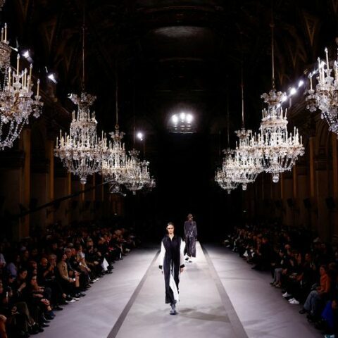 Under a cloud of belt-tightening, paris fashion week struts on - photo licensed by shore news network.