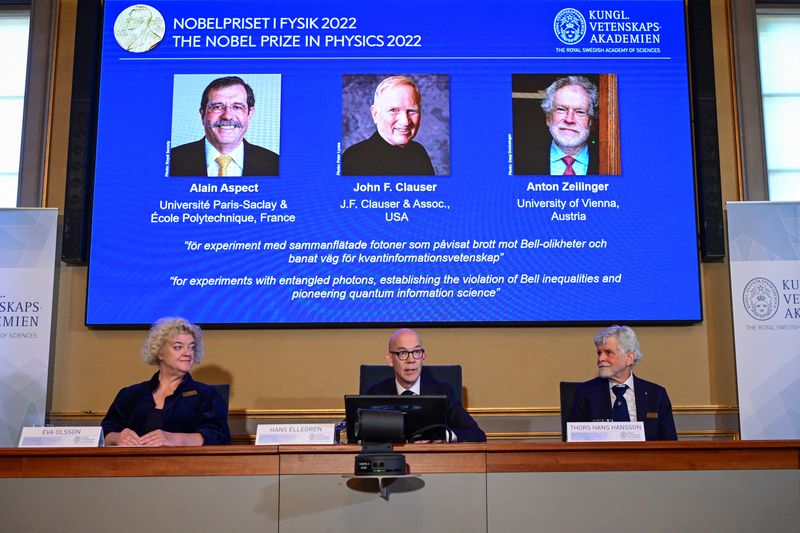 Nobel physics prize goes to sleuths of 'spooky' quantum science