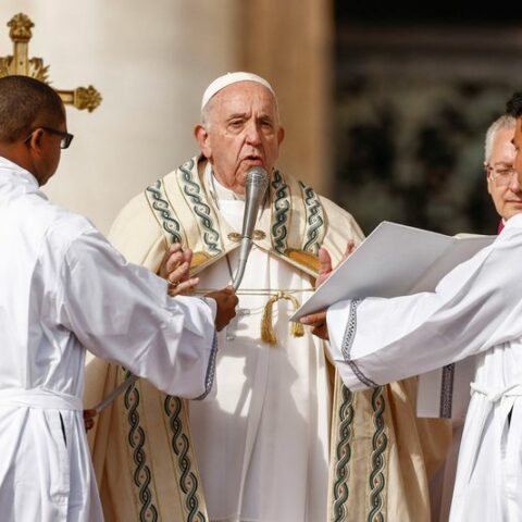Pope, calling migrants' exclusion 'criminal', on collision with meloni - photo licensed by shore news network.