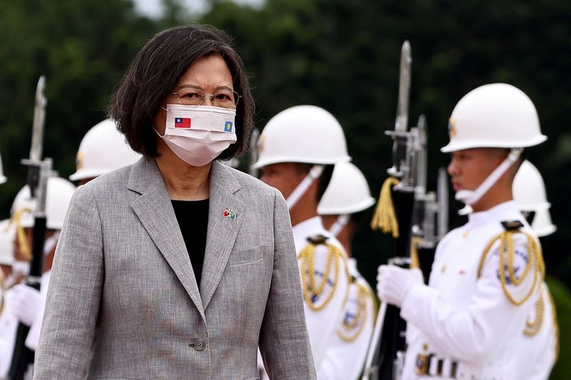 Taiwan president to pledge to bolster combat power as China tensions rise