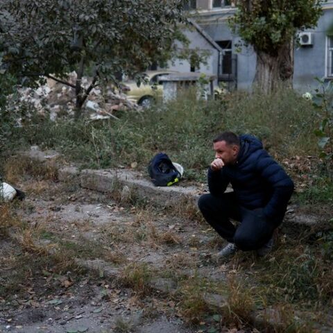 Russian missile strikes apartment building in ukrainian port city mykolaiv - photo licensed by shore news network.