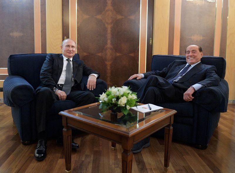 Italy's Berlusconi says has exchanged "sweet letters" with Putin