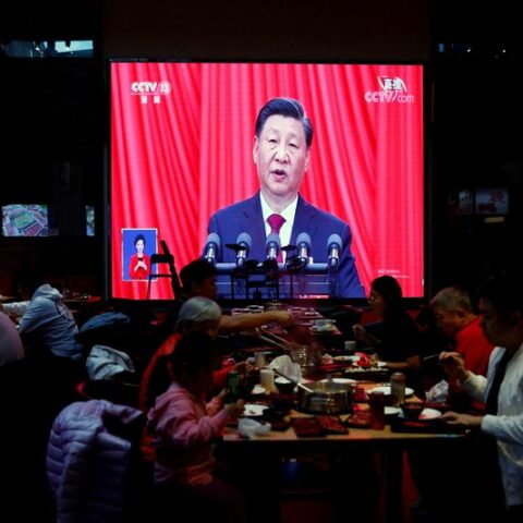 The big reveal: xi set to introduce china's next standing committee - photo licensed by shore news network.