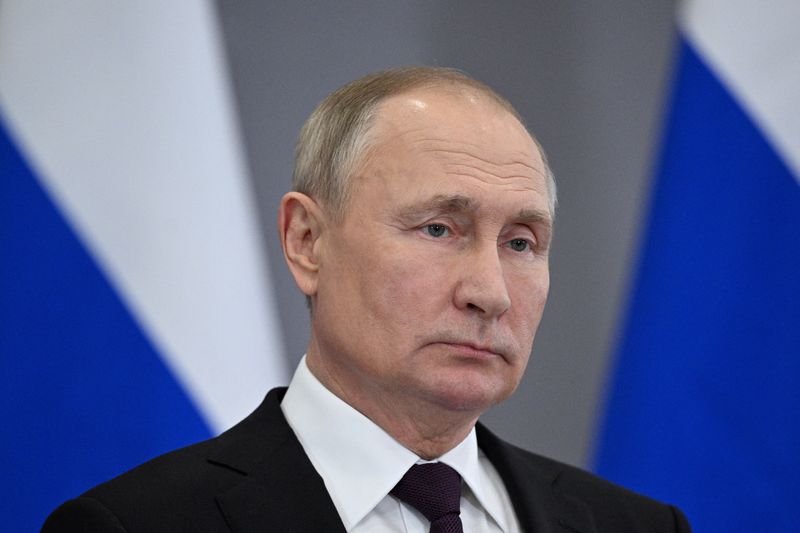 Putin accuses Ukraine of 'dirty bomb' plans, says risks of world conflict high