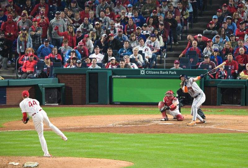 Baseball-Phillies pound Astros to grab 2-1 World Series lead