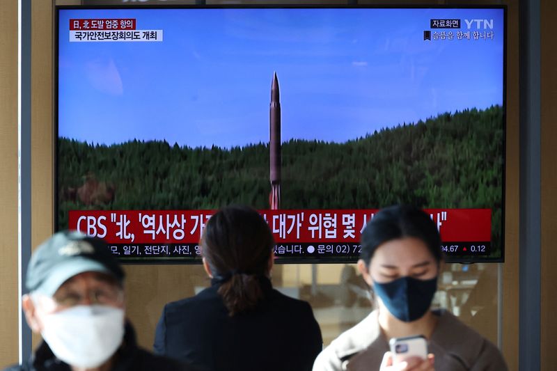 North Korea fires 23 missiles, one landing off South Korean coast for first time