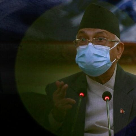 Nepal’s oli vows balanced ties with china, india if returned to power - photo licensed by shore news network.