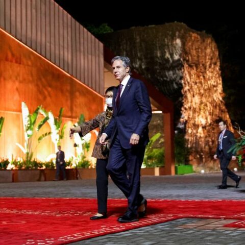 U. S. 's blinken speaks to ukraine counterpart on poland blasts - photo licensed by shore news network.