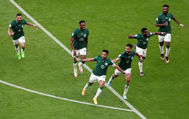 Soccer-Saudi Arabia shock Messi's Argentina with comeback victory
