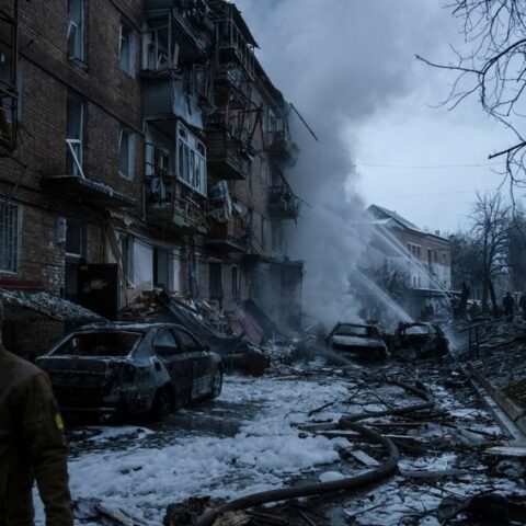 Kyiv counts damage after russian missile strikes, at least six dead - photo licensed by shore news network.