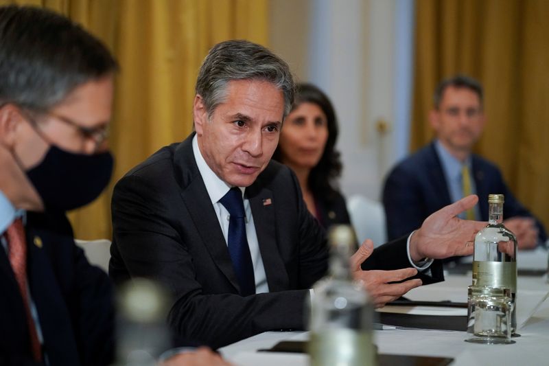 Blinken says U.S. to work with Israel, and support two state solution