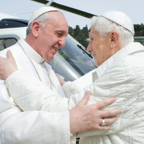 Two popes in the vatican - sometimes more crowd than company - photo licensed by shore news network.
