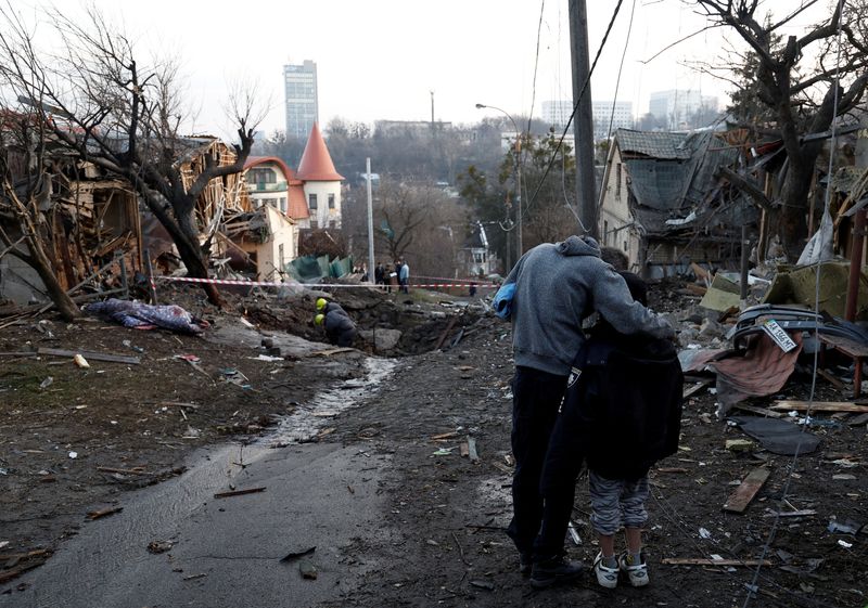 Missile strikes on Ukraine kill one, Zelenskiy says Russians in league with the devil