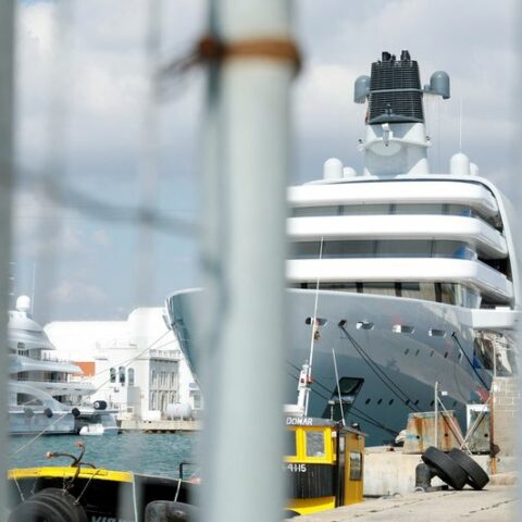 Yacht seized as u. S. Ramps up oligarch sanctions so putin 'feels the squeeze' - photo licensed by shore news network.