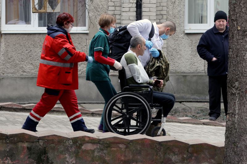 Bloodied but alive after Russian air strike in western Ukraine