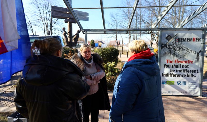 Weary refugees from Ukraine find shelter near Auschwitz