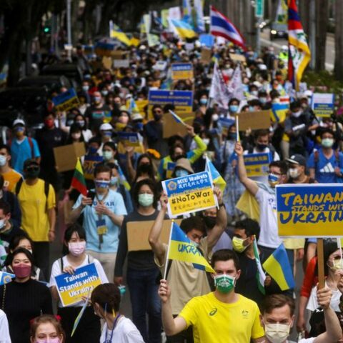 China says taiwan 'taking advantage' of ukraine as island sends more aid - photo licensed by shore news network.