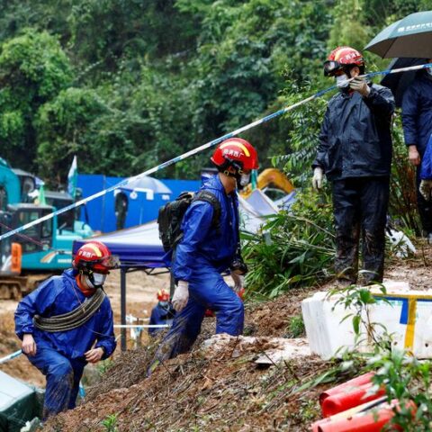 China examines black boxes of crashed jet, looking for more plane debris - photo licensed by shore news network.