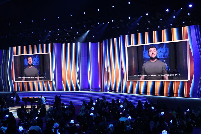 Zelenskiy asks Grammys audience to support 'in any way you can'
