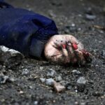 A body of a woman, who according to residents was