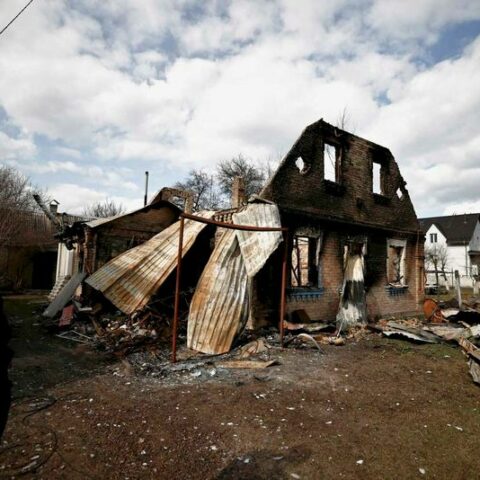 Kremlin says bucha is 'monstrous forgery' aimed at smearing russia - photo licensed by shore news network.