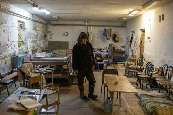 Ukrainian villagers count dead after weeks confined in school basement