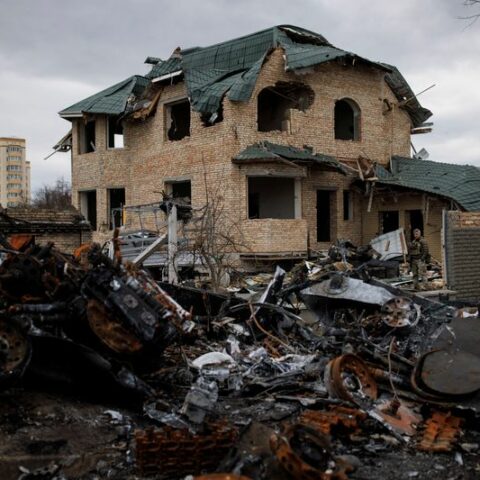 Residents return to a charred and changed bucha in ukraine - photo licensed by shore news network.
