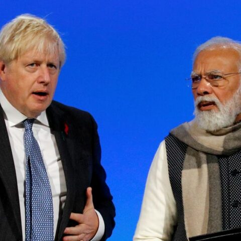 Uk's johnson to leave home woes behind in visit to india - photo licensed by shore news network.