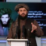 Afghan Taliban’s Acting Minister of Defense Mullah Mohammad Yaqoob speaks