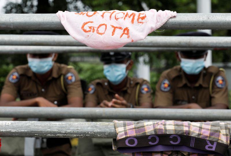 Sri Lanka president declares state of emergency after day of protests