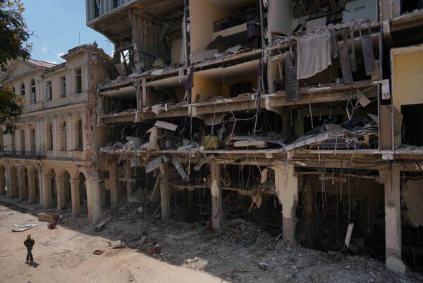 Grim search in blown-out havana hotel, death toll at 26