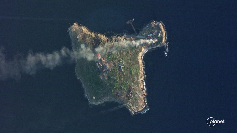 Ukraine battles Russia in Black Sea over strategic Snake Island