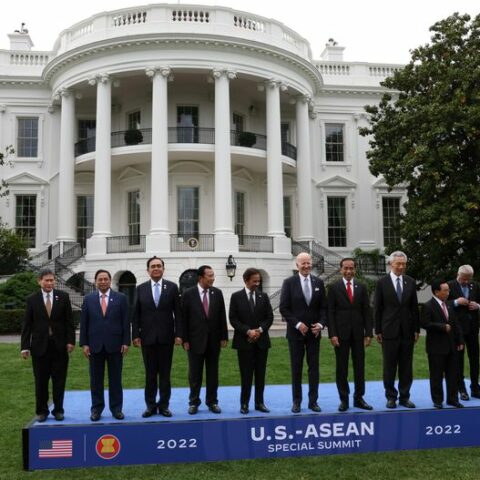 With china in focus, biden makes $150 million commitment to asean leaders - photo licensed by shore news network.