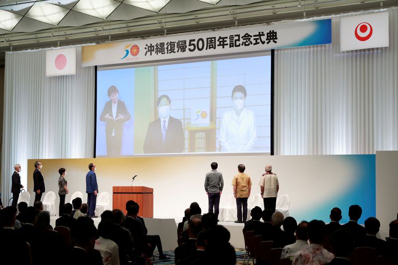 Japan's Okinawa marks half century since U.S. handover as regional tensions grow