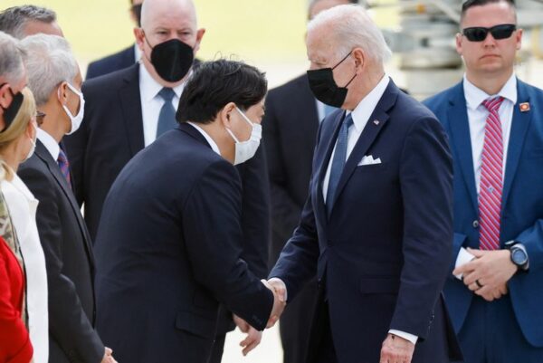 Biden in japan to launch regional economic plan to counter beijing