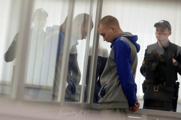 Russian soldier jailed for life in first war crimes trial of ukraine war