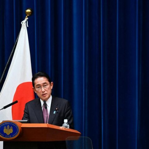 Japan's kishida set to talk military buildup, chips on g7 tour - photo licensed by shore news network.