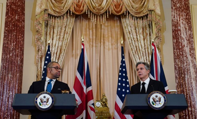 Blinken welcomes Northern Ireland talks progress after meeting UK's Cleverly