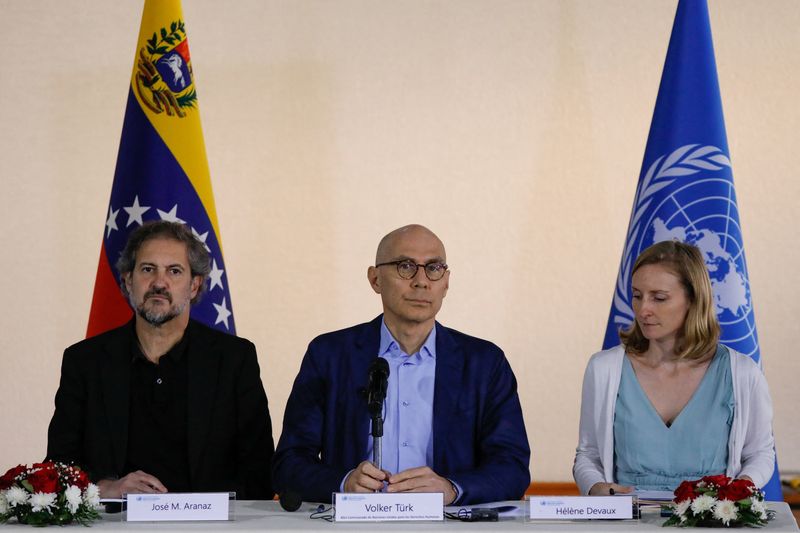 UN rights chief asks Venezuela to release arbitrary detainees, end torture