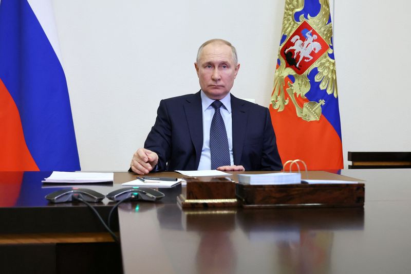 Putin says military must stop Ukrainian shelling of Russian regions