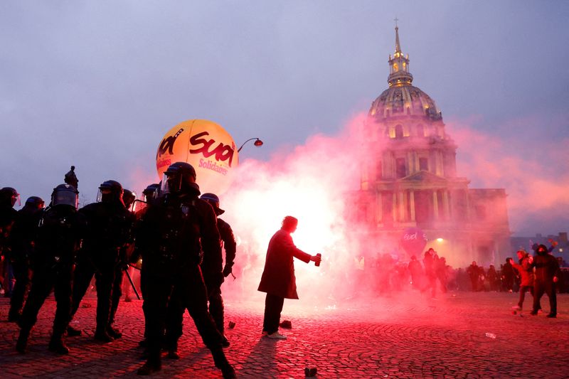 Strikes against pension reforms to disrupt French rail and air traffic on Tuesday