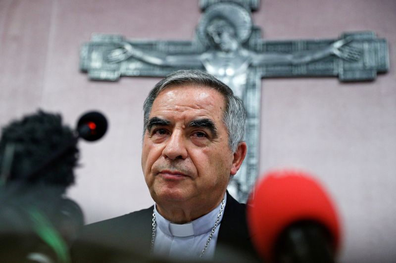 In surprise, Pope Francis receives cardinal on trial for corruption