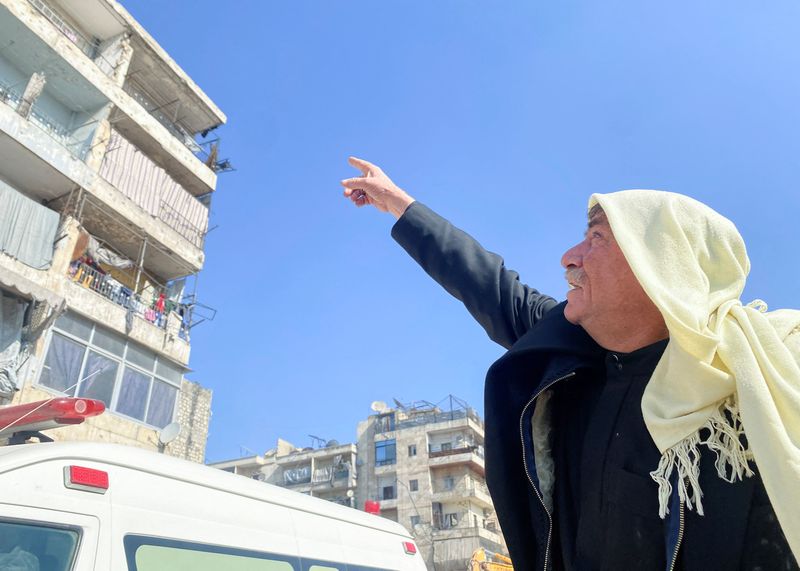 Quake forces Syrian family from Aleppo home after surviving war