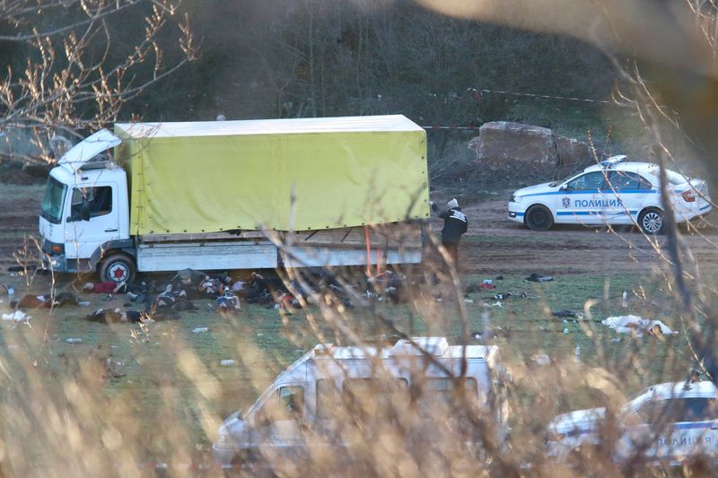 Six charged after 18 migrants found dead in truck in Bulgaria